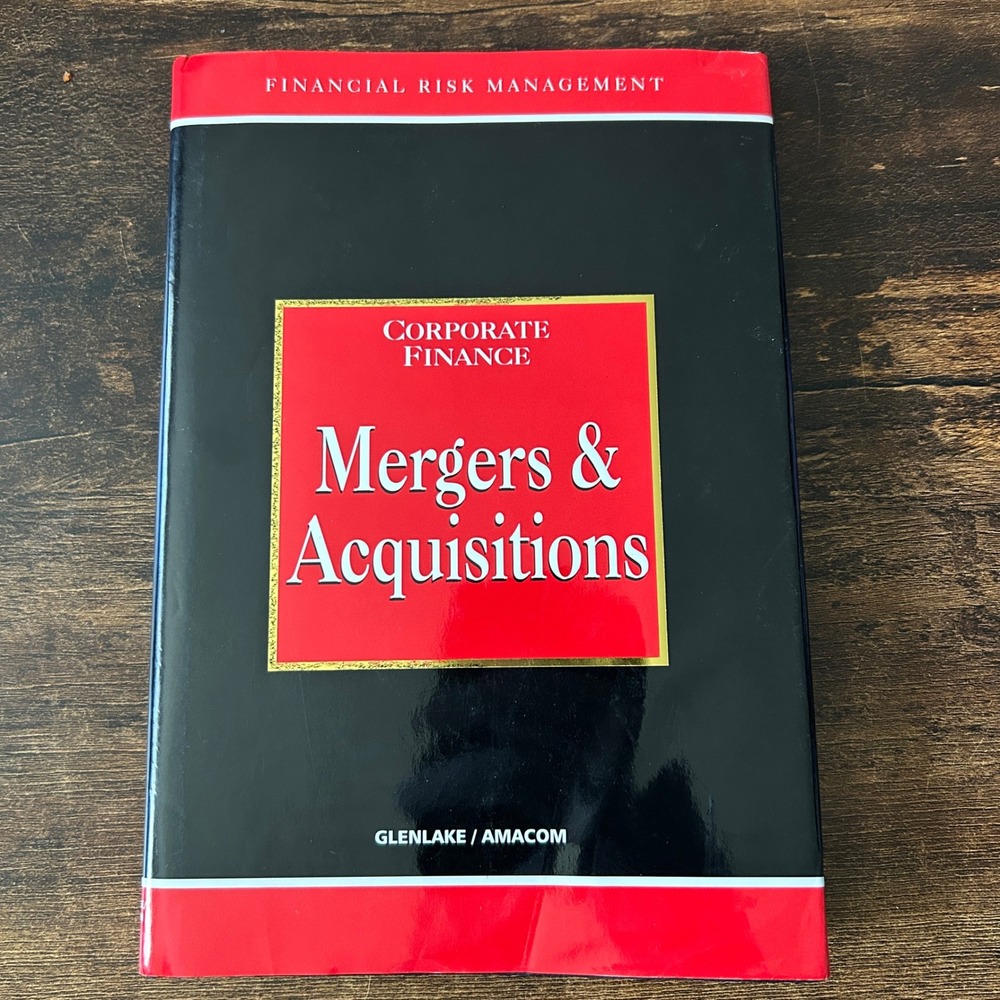 Glenlake Mergers & Acquisitions Book Brian Coyle Hardcover Finance Excellent M&A